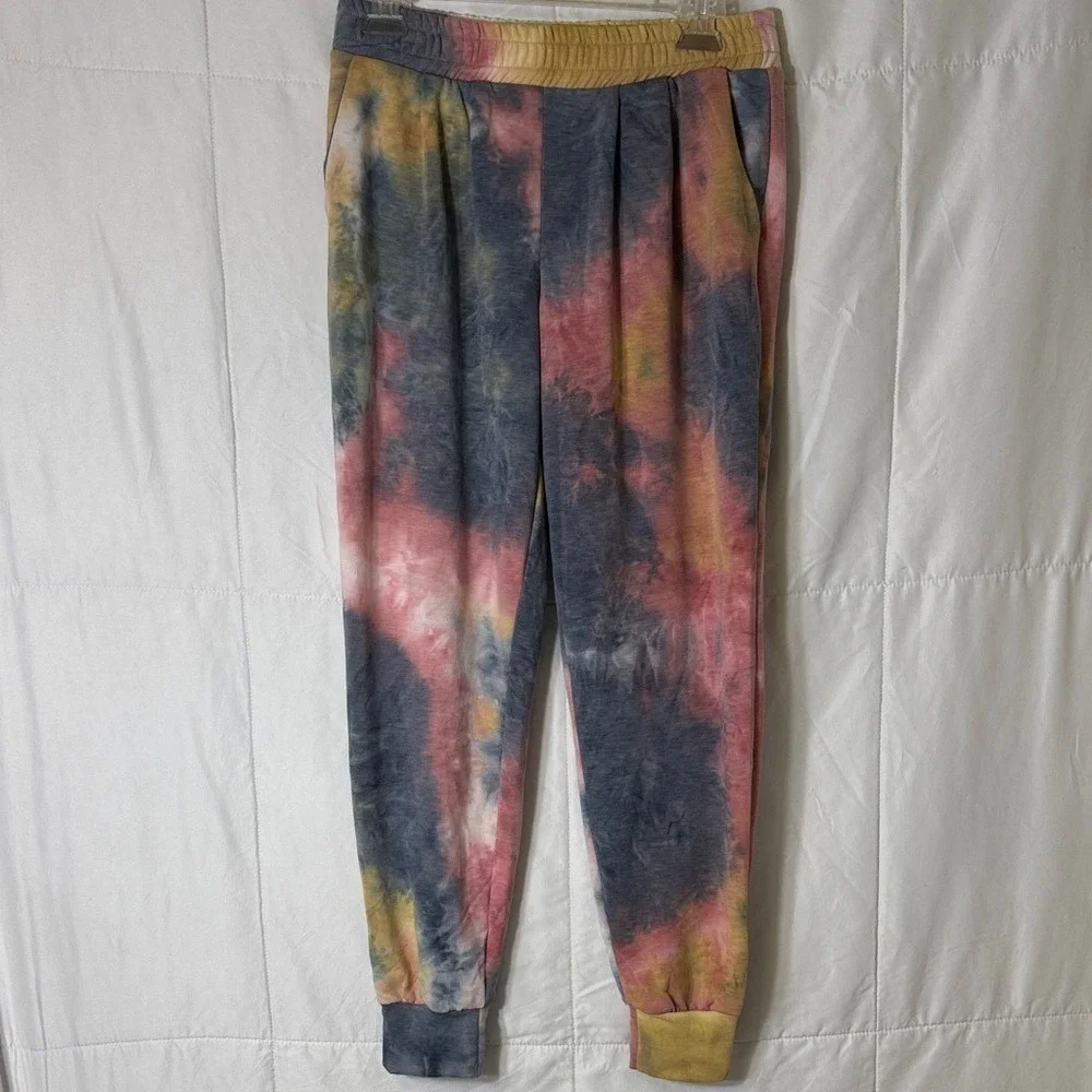 Fashion Me Tie Dye Hoodie Jogger Set Medium Soft‎ Lounge Set Made USA